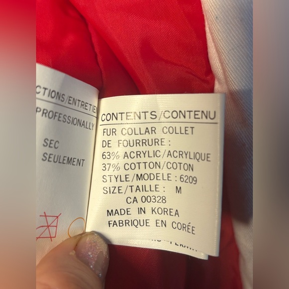 PIZAZZ Vintage 90s Cream Cotton Parka Faux Fur Collar Aspen Ski Lodge NWT M/L - Picture 12 of 17